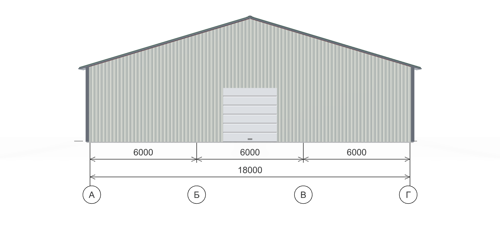 Быстровозводимое зернохранилище, 540 кв.м
