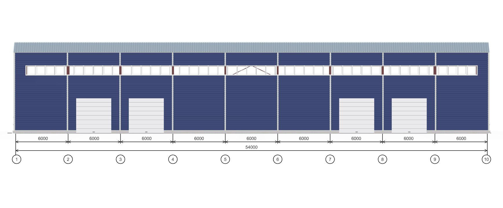 Быстровозводимый ангар для спецтехники, 1134 кв.м