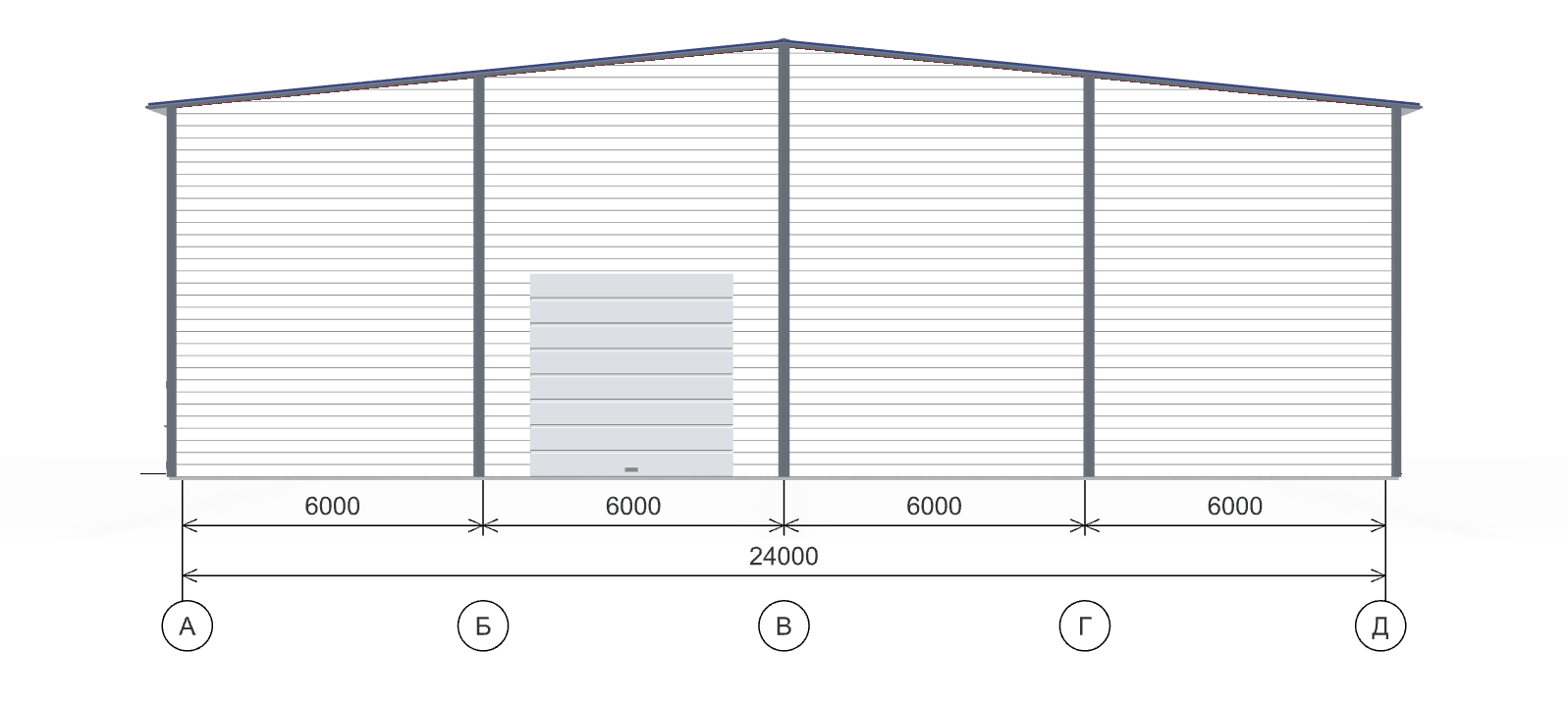 Склад-магазин с кран-балкой, 1008 кв.м