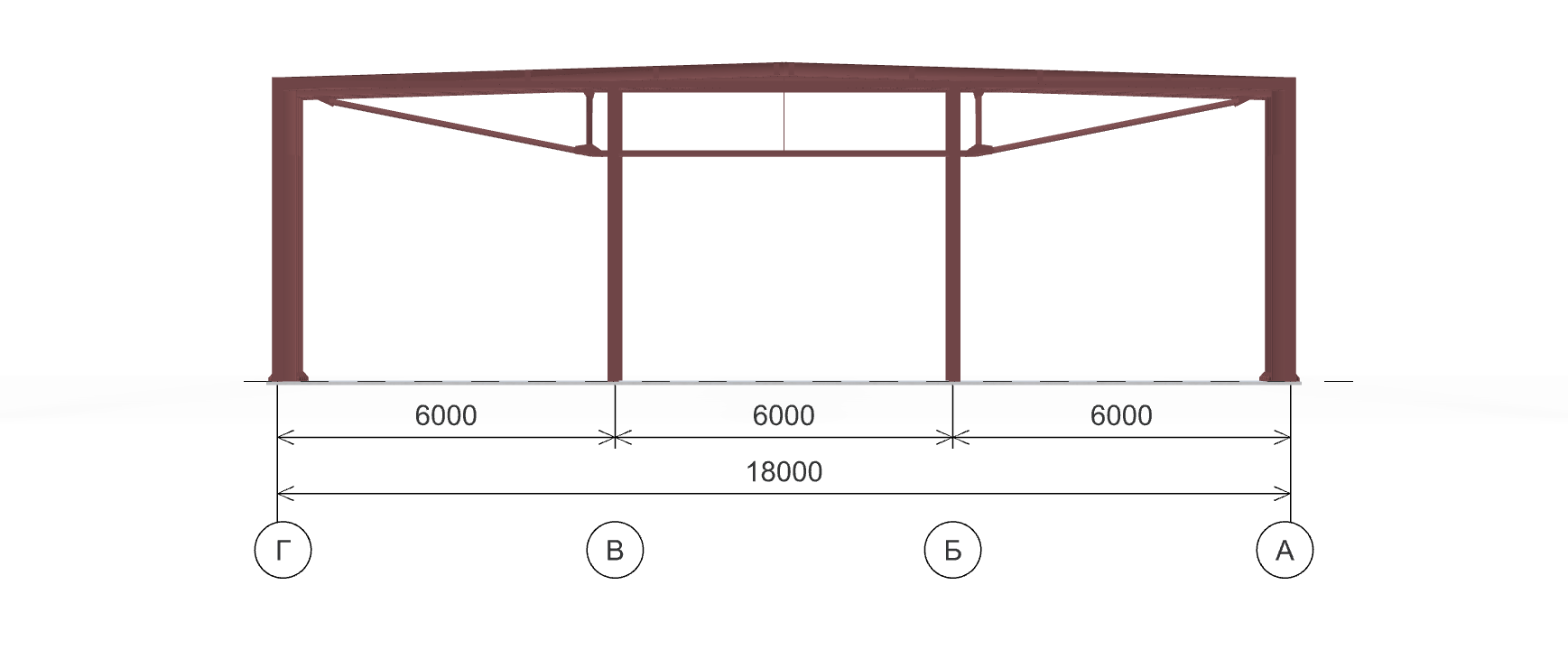 Каркас для автомойки, 540 кв.м