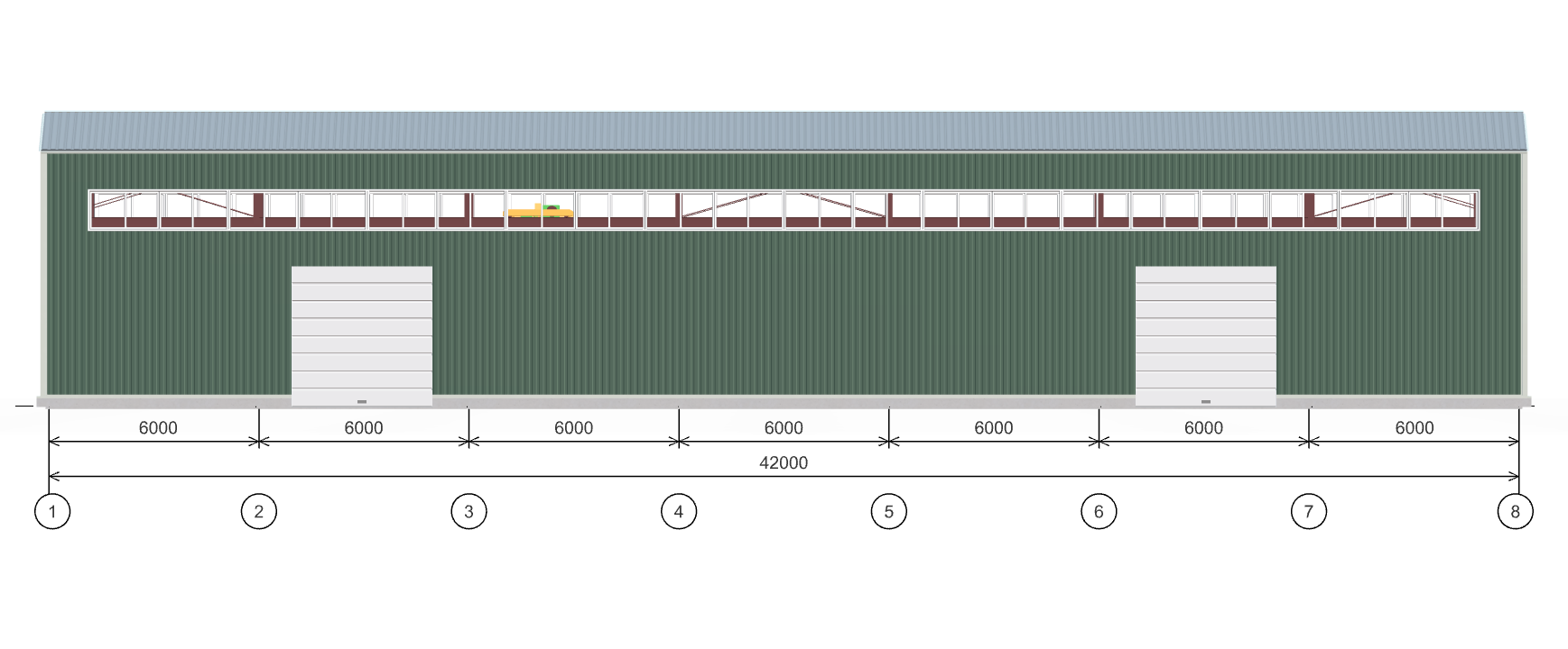 Производственное здание с кран-балкой, 882 кв.м