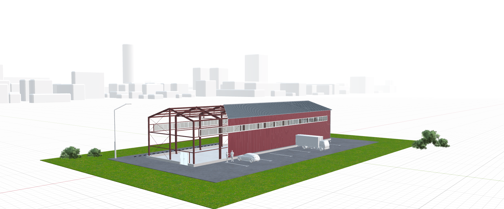 Быстровозводимый коровник, 504 кв.м