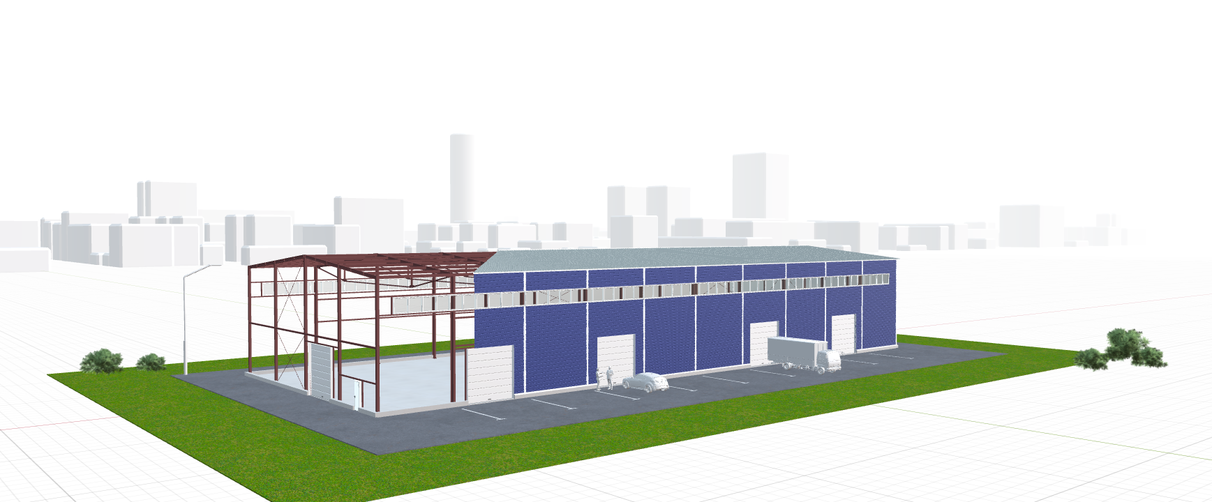 Быстровозводимое здание, 1440 кв.м