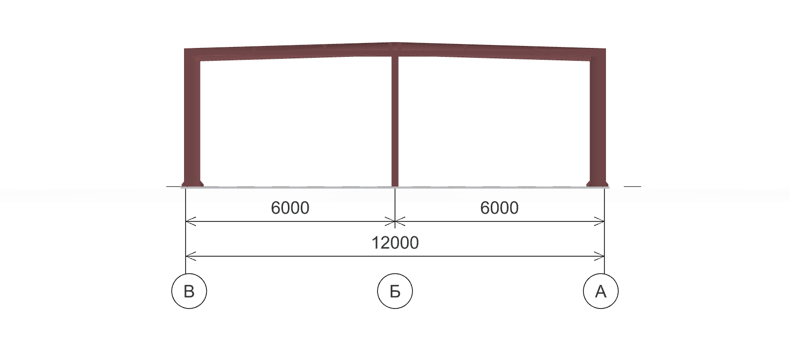 Каркас для магазина, 216 кв.м