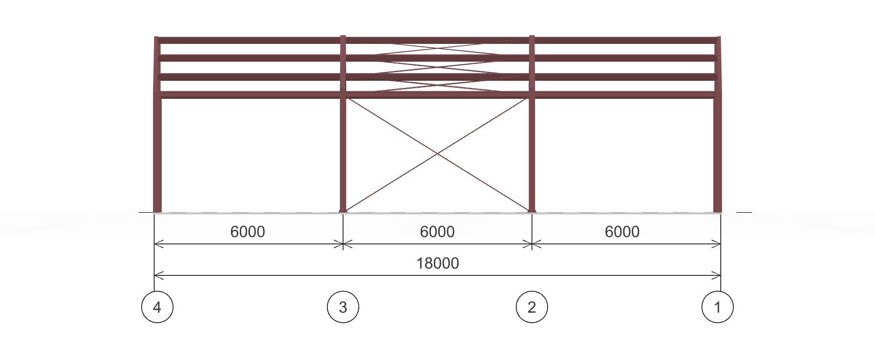 Каркас склада, 216 кв.м