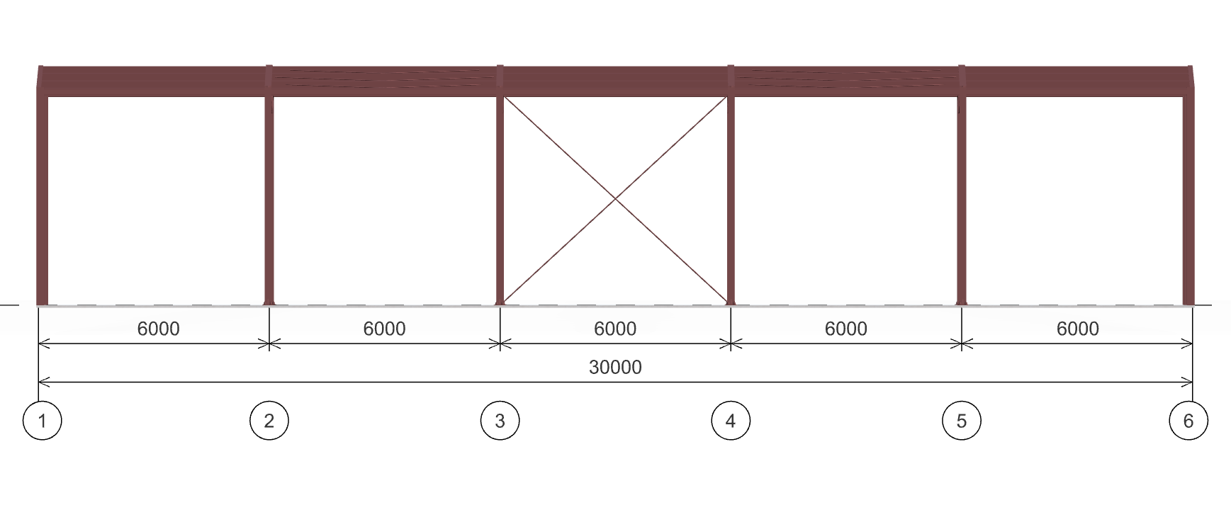 Каркас склада, 360 кв.м