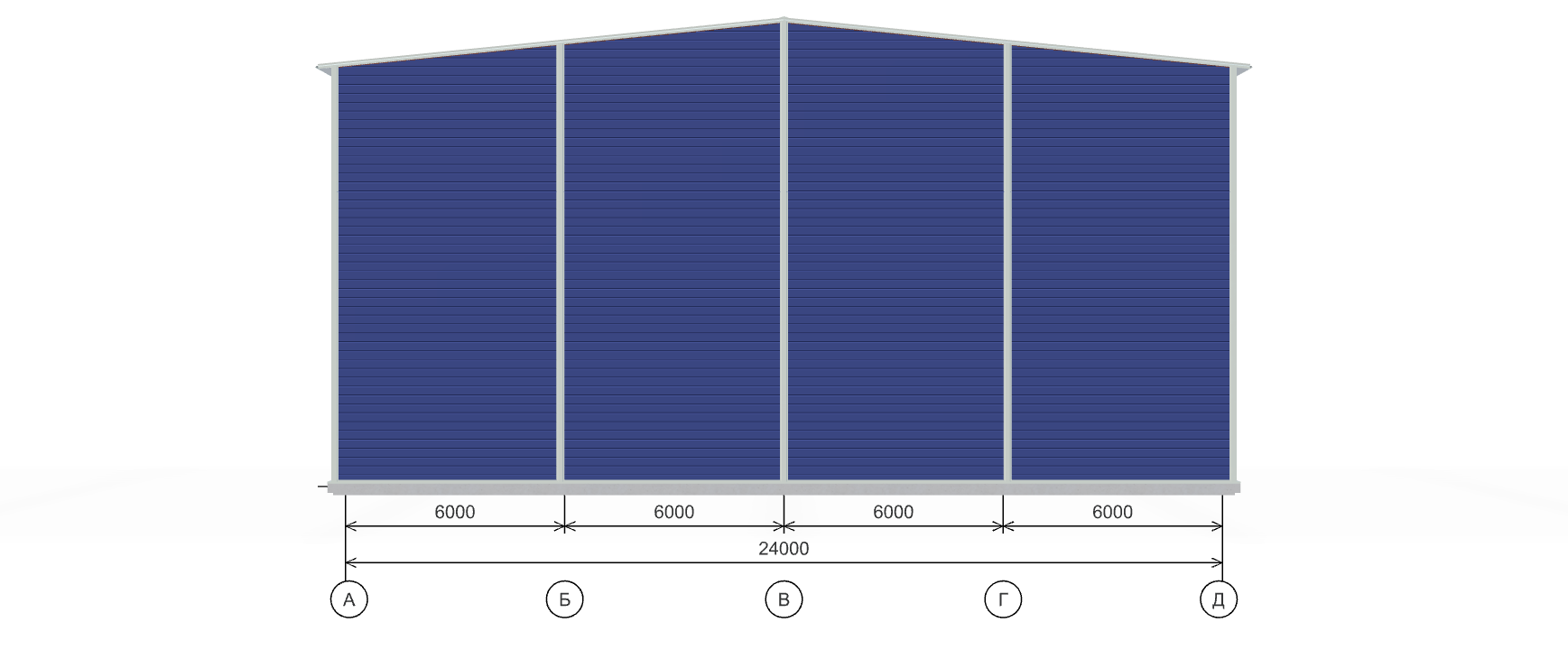 Быстровозводимый цех с кран-балкой, 2016 кв.м