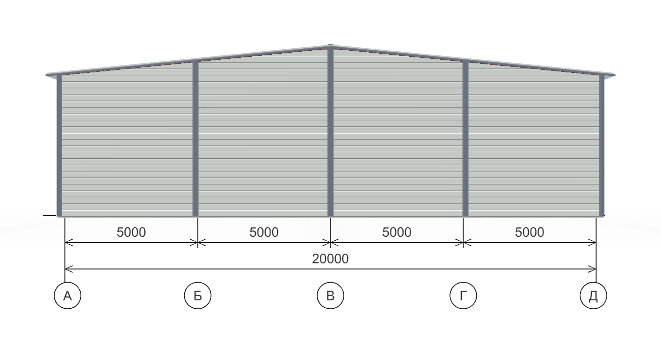 Быстровозводимый склад, 800 кв.м