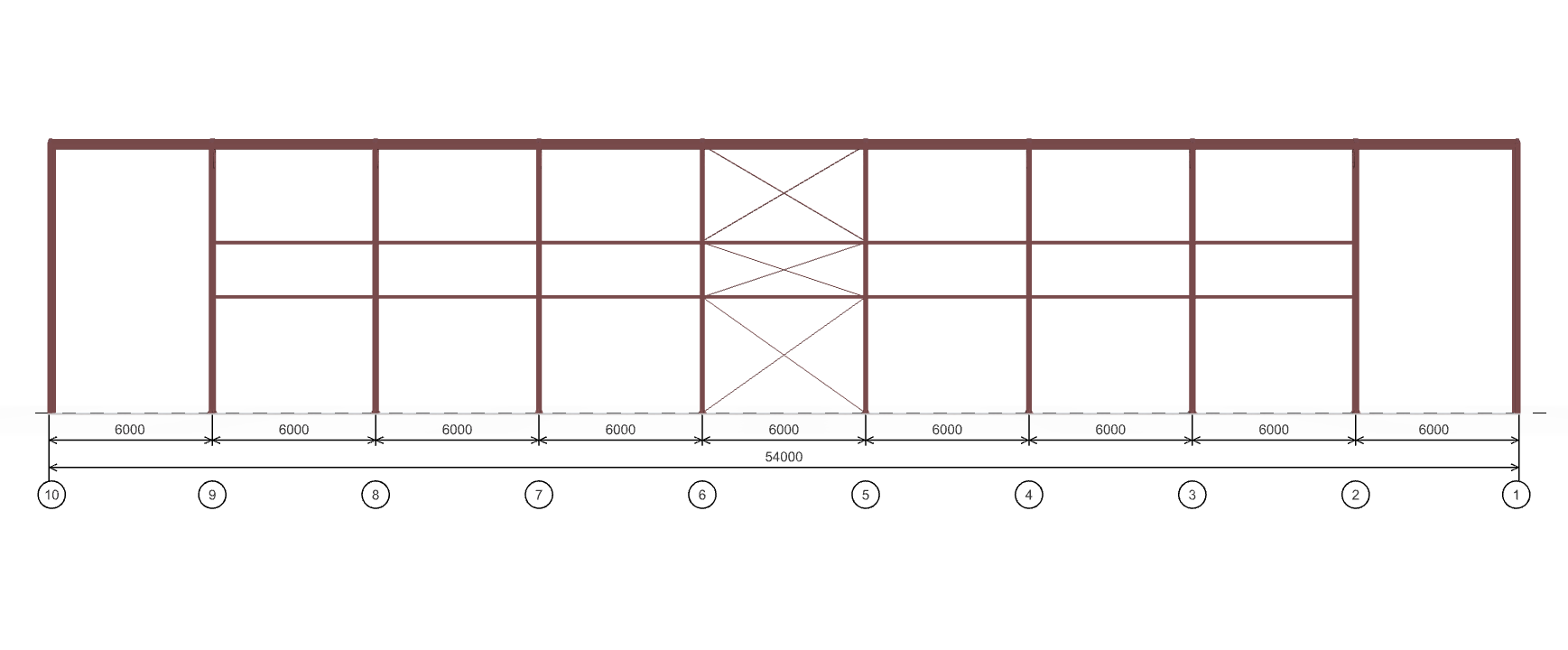 Каркас для торгового центра, 648 кв.м
