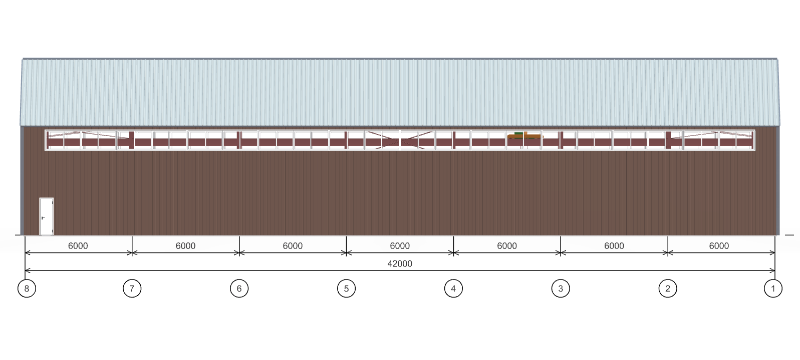 Мебельное производство с кран-балкой, 1008 кв.м