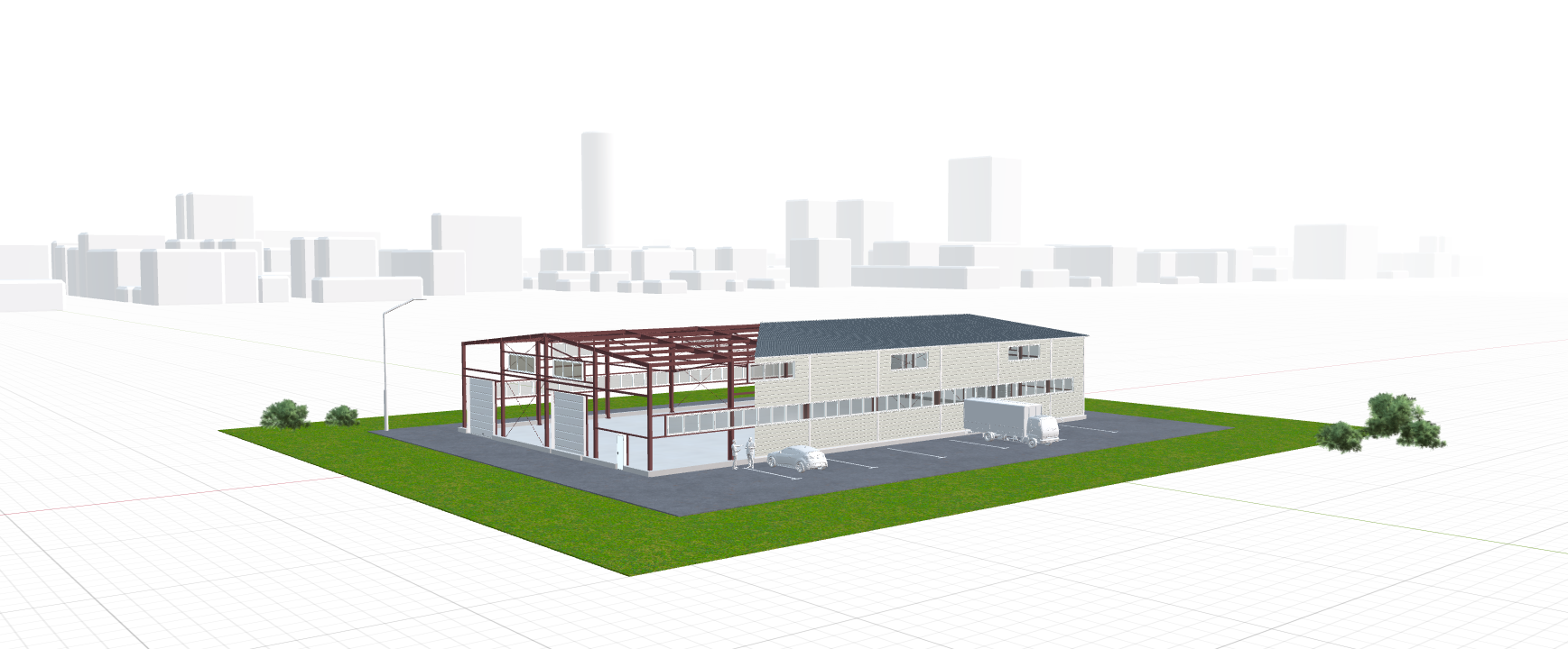 Теплое здание, 960 кв.м