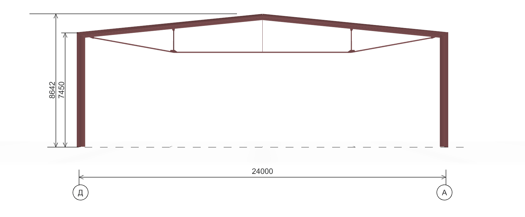 Каркас для торгового центра, 1008 кв.м