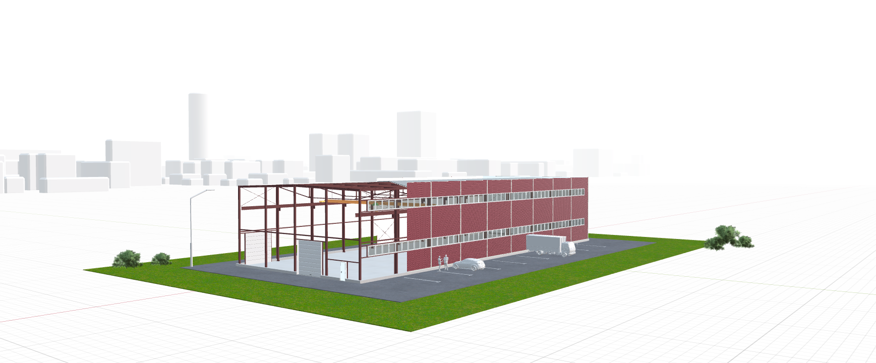 Производственный цех с кран-балкой, 1134 кв.м