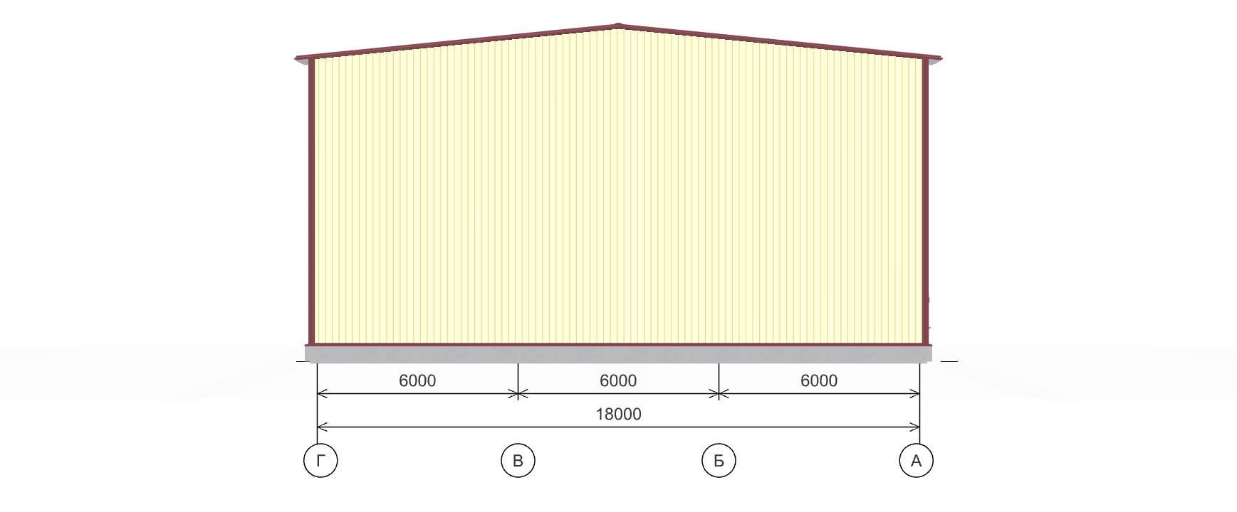 Ангар для техники с кран-балкой, 864 кв.м