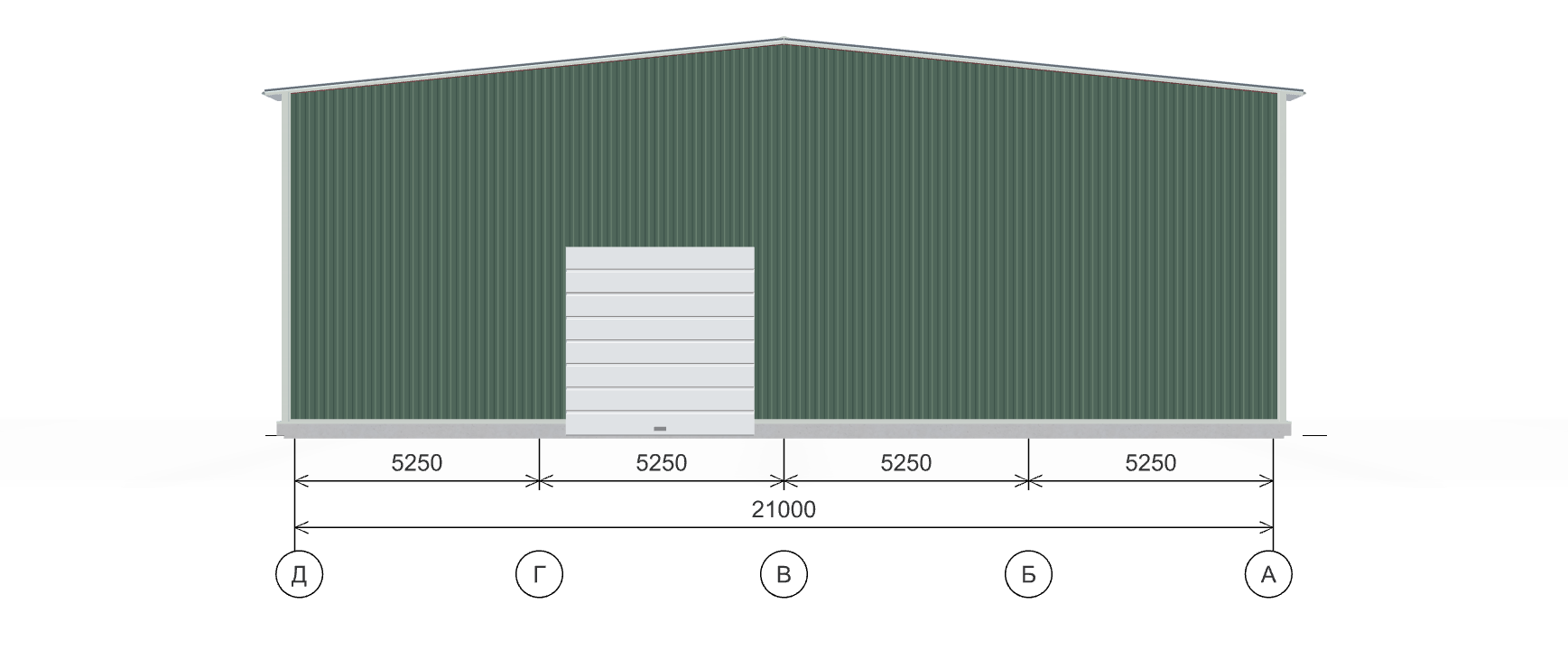 Производственное здание с кран-балкой, 882 кв.м