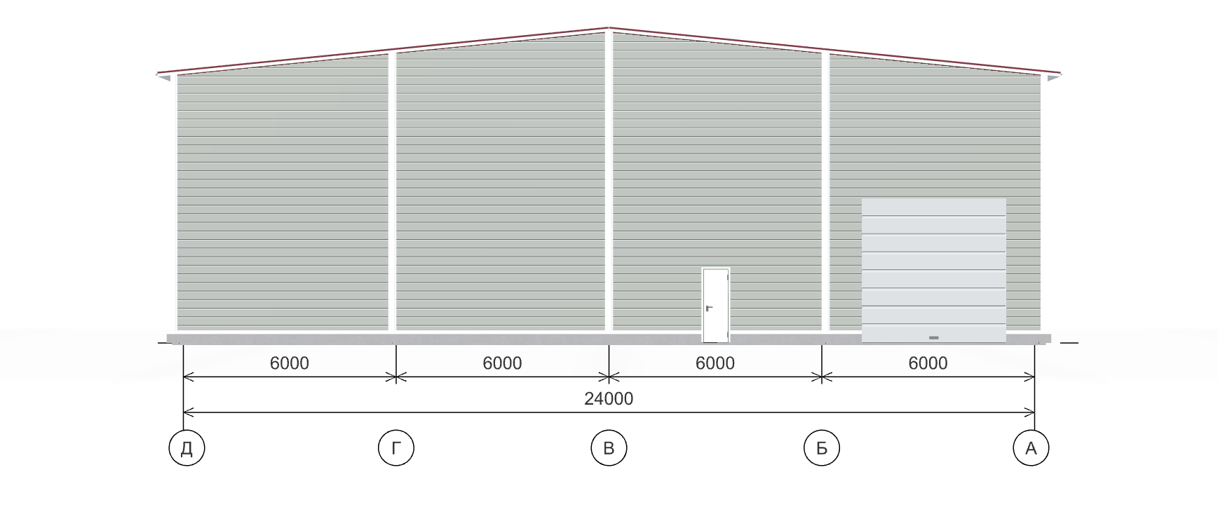 Быстровозводимый склад, 1440 кв.м