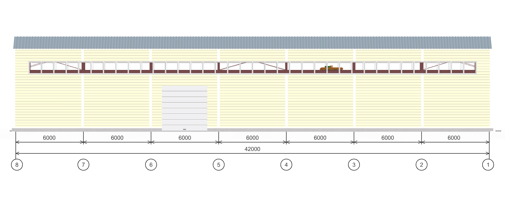 Производственный цех с кран-балкой, 882 кв.м