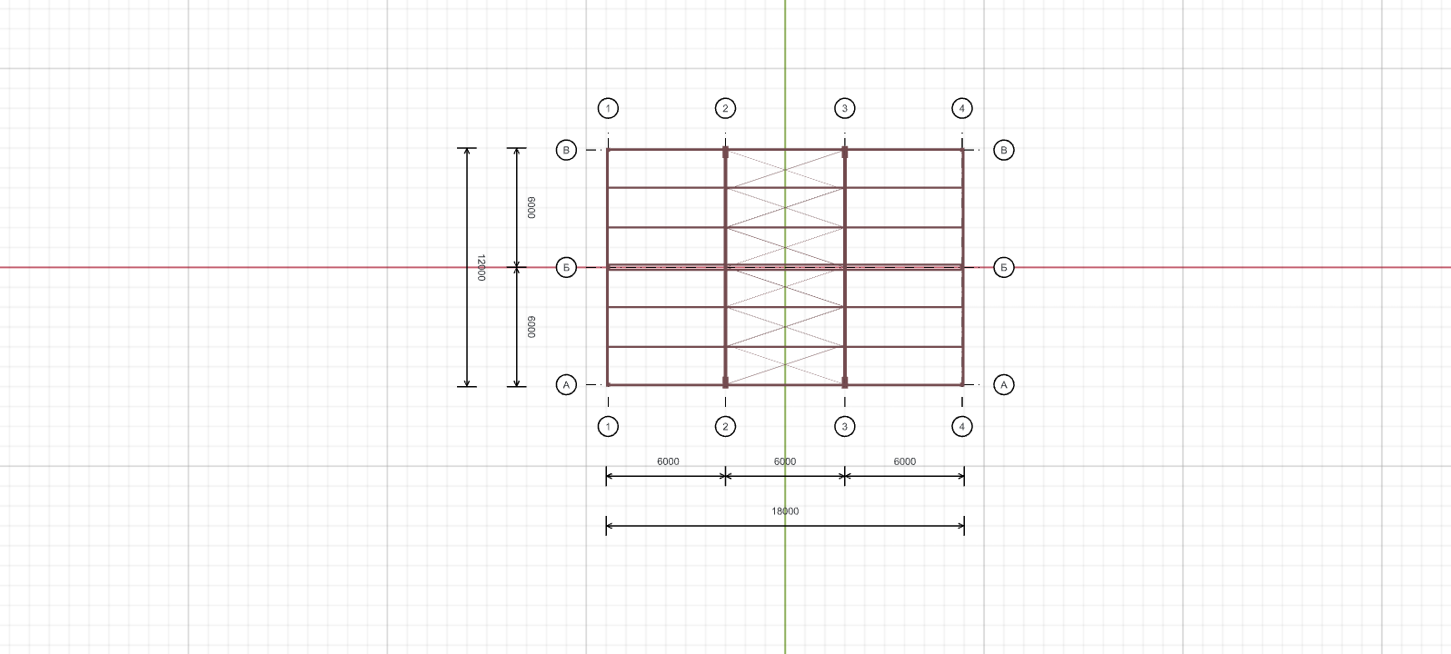 Каркас для магазина, 216 кв.м