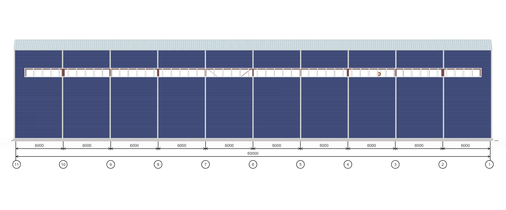 Производственное здание с кран-балкой, 1440 кв.м