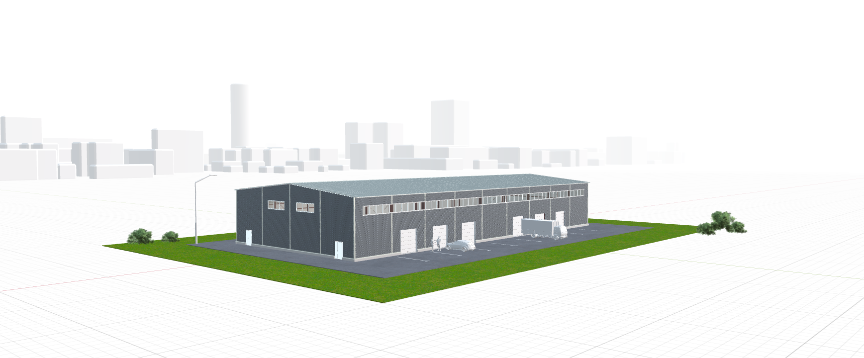 Быстровозводимый автосервис, 1296 кв.м