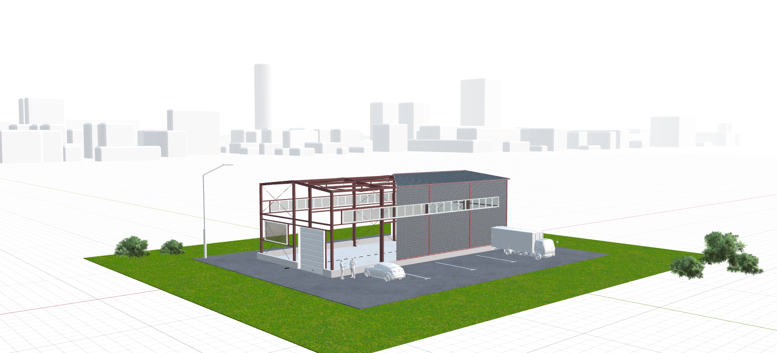 Автосервис для грузовых автомобилей, 288 кв.м
