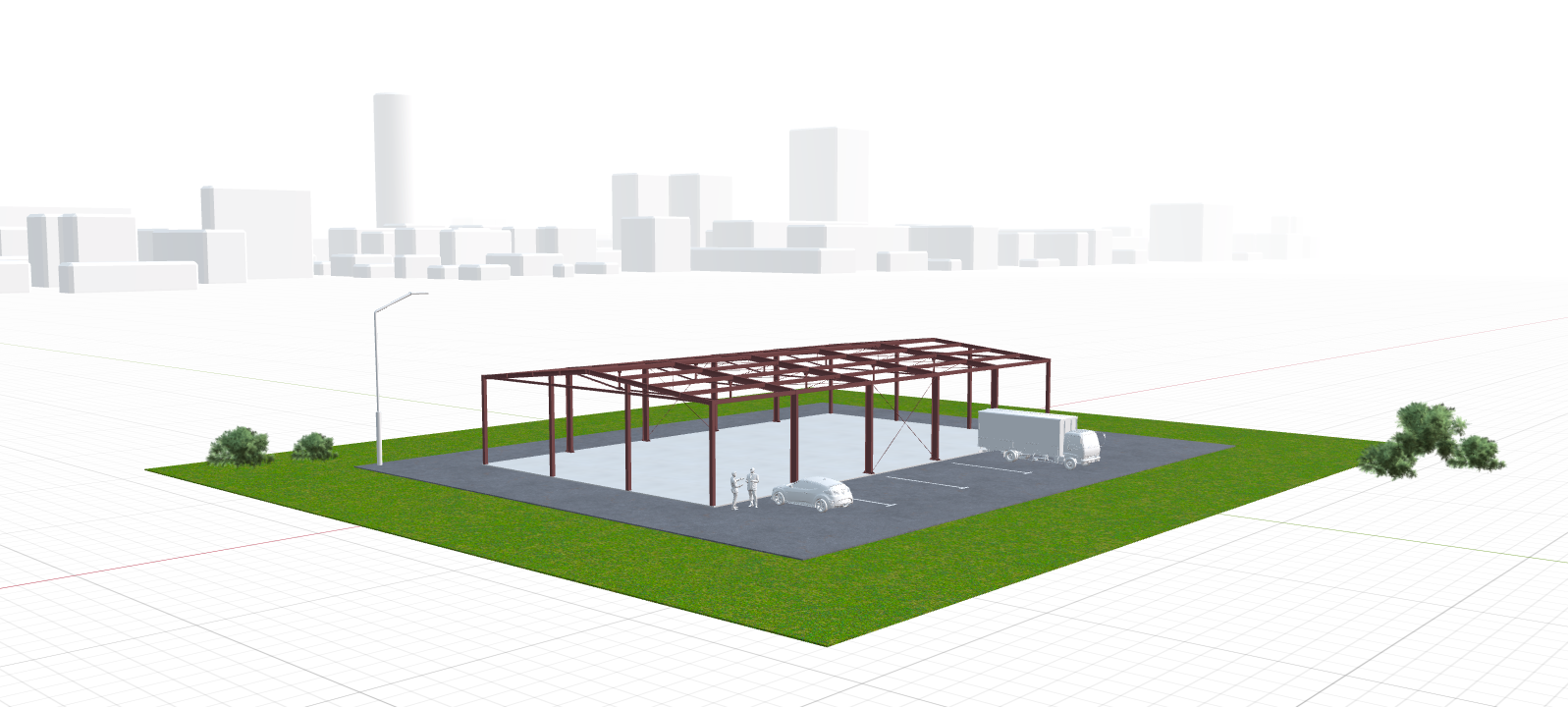 Каркас склада, 540 кв.м