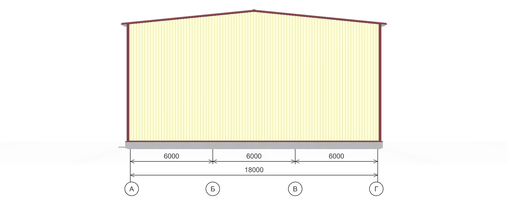 Ангар для техники с кран-балкой, 864 кв.м