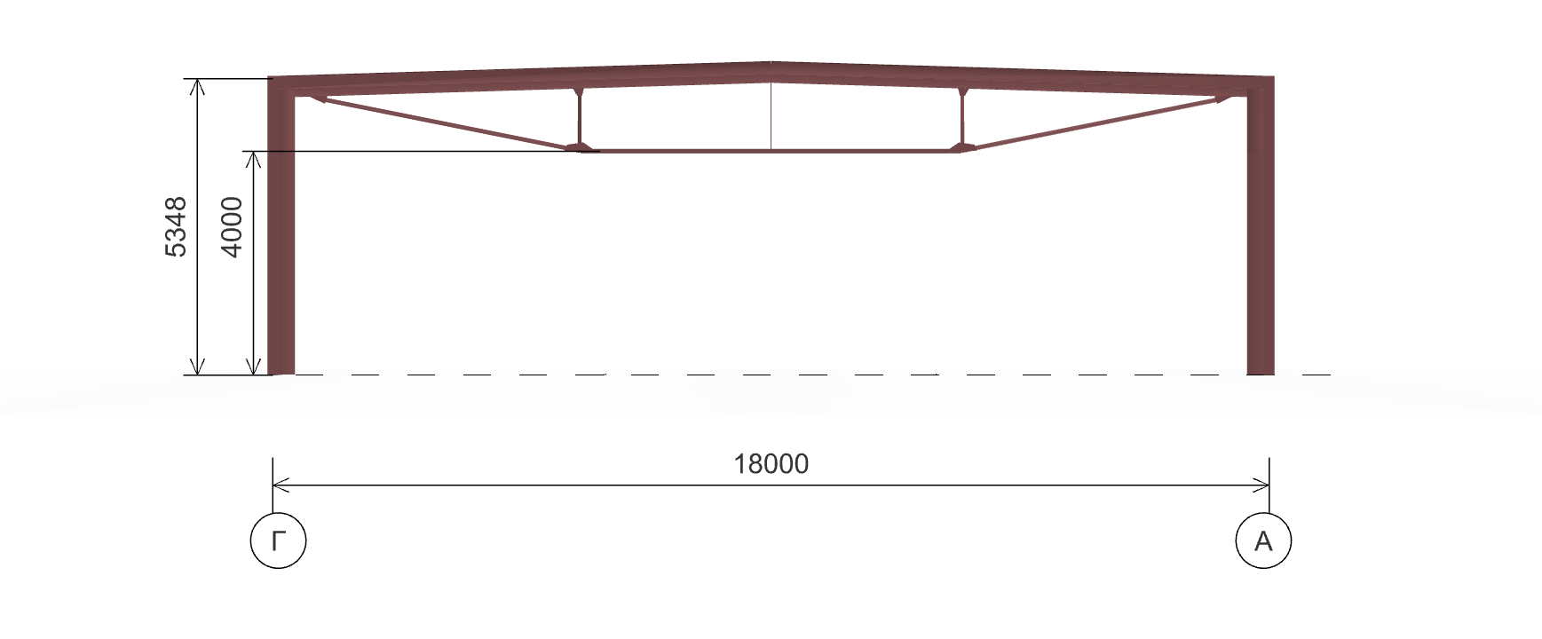 Каркас для автомойки, 540 кв.м