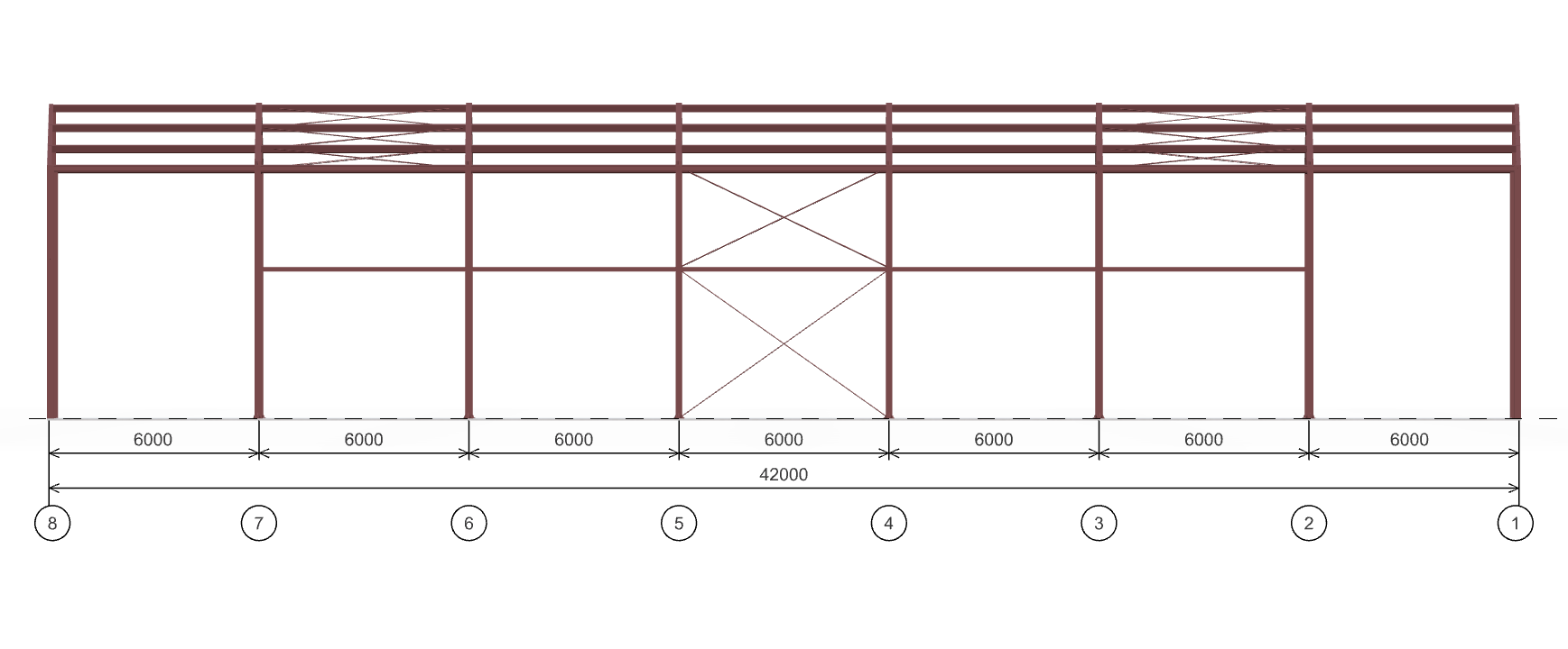 Каркас для овощехранилища, 504 кв.м