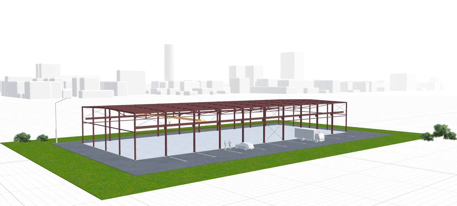 Каркас производственного цеха, 1440 кв.м